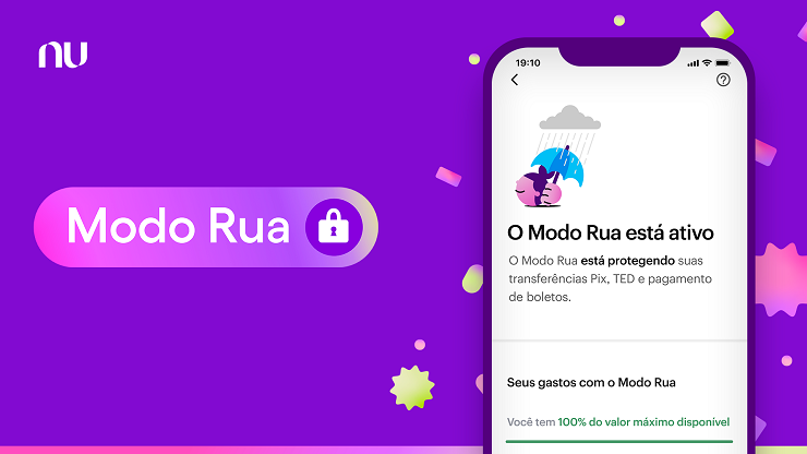 Carnaval: função 'Modo Rua' do Nubank protege de roubos e furtos 1 Modo Rua do Nubank