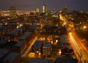 Vista da cidade de Quebec, no Canadá