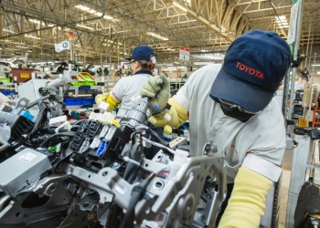 Fábrica da Toyota em São Paulo