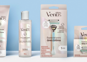 Gillette Venus é a marca número 1 em lâminas femininas