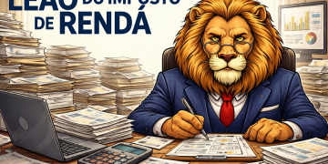 Leão do Imposto de Renda no escritório