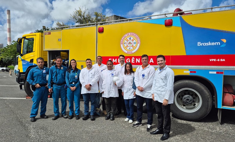 Representantes da Defesa Civil de Camaçari visitam unidade da Braskem 1 Braskem