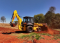 Retroescavadeira modelo B95C da New Holland