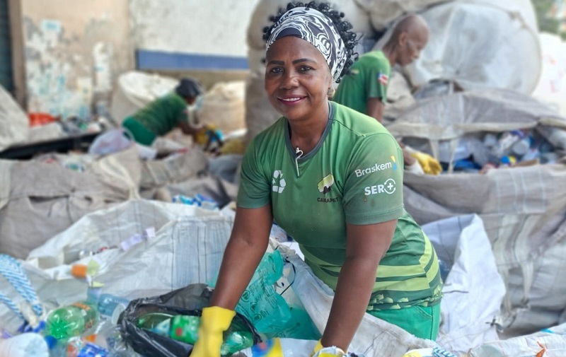 Cooperativas recolhem 1.296 toneladas de resíduos na Bahia em cinco meses 1 Braskem